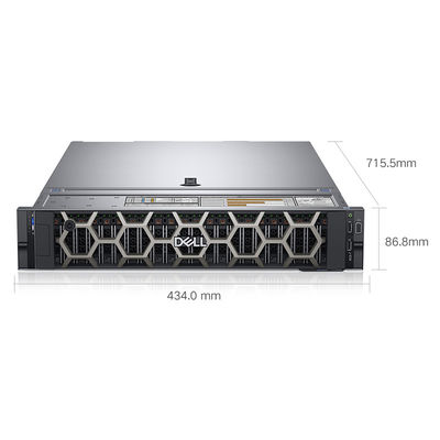 Dell R740 2U ラックサーバー 8 x 3.5&quot;バックプレーンとダブルポート ギガビットネットワークポート