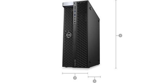 デルプレシジョン5820 塔ワークステーション Xeon W-2245/16G/2TB/T400 T5820 マックス ユーザー 30 ユーザー
