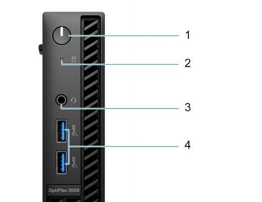 強力なデル オプティプレックス MFF マイクロデスクトップコンピュータ インテル B660 チップセット 8G DDR4 RAM 256G SSD